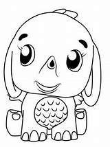 Hatchimals Elephant Coloring Pages Kids Fun sketch template