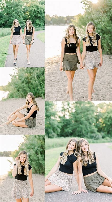 Pose Ideas For Twin Girls Sisters Photoshoot Poses Senior Photo