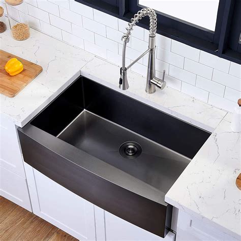 kitchen sinks   fit     cabinet kraus stark   undermount drop
