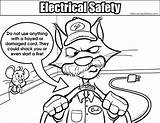 Coloring Pages Electricity Safety Electrical Getcolorings Printable sketch template