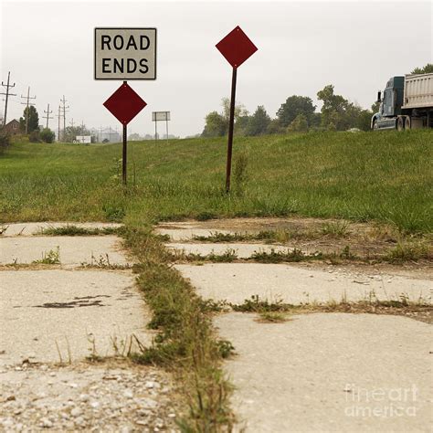 road ends sign photograph   deni mcintyre