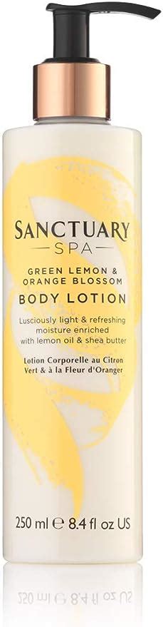 sanctuary spa body lotion green lemon  orange blossom body