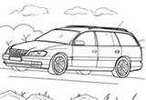Opel Coloring Caravan Omega Zafira Pages sketch template