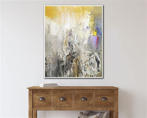 large original painting  canvas white abstract painting etsy