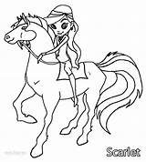 Horseland Coloring Pages Scarlet Printable Kids sketch template