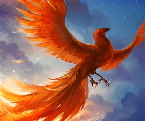 phoenix  immortal  universal sacred spirit   detailed