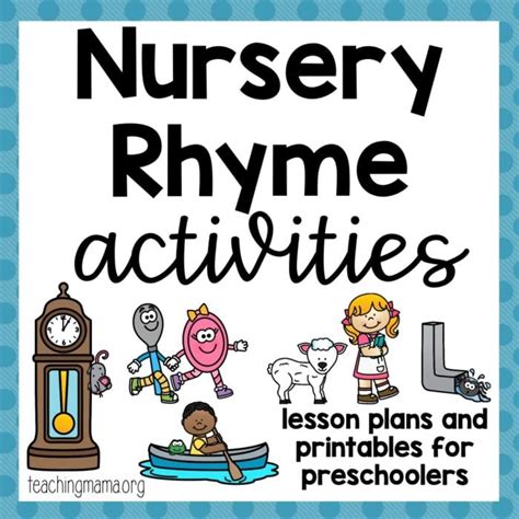 nursery rhyme activities teaching mama