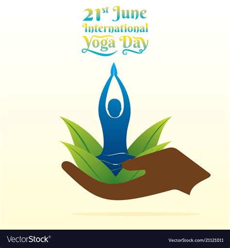international yoga day poster royalty  vector image