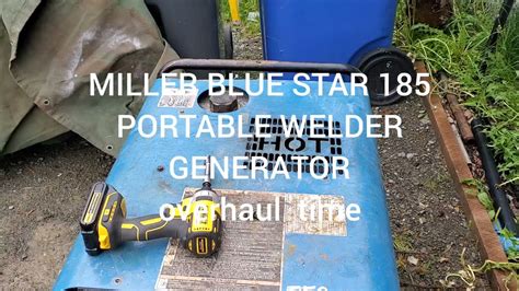 abandoned miller blue star  dx welder  watt generator kohler gas engine   start