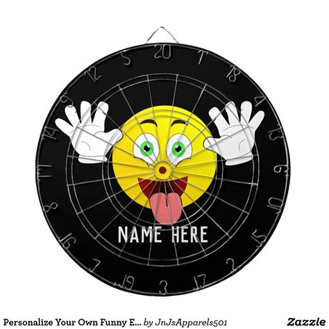 personalize   funny emoji dart board zazzlecom funny emoji custom dart board dart