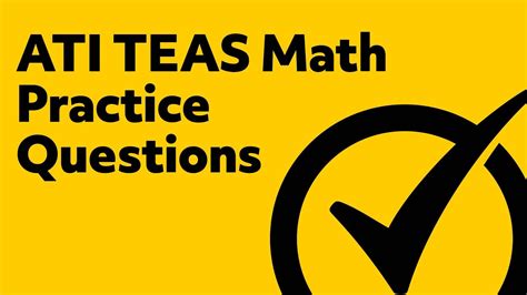 teas math practice test youtube