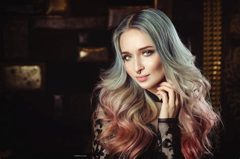 wallpaper face women model portrait blonde dyed