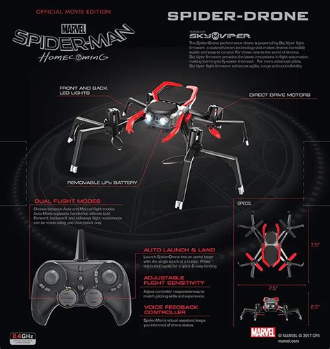 sky viper spider man spider drone