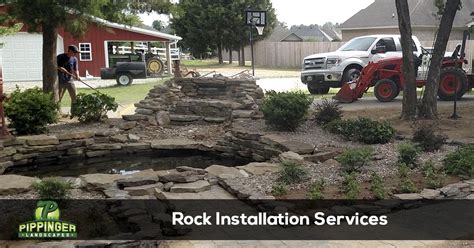 rock delivery installation pippinger landscapes