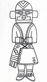 Kachina Doll Wampum sketch template