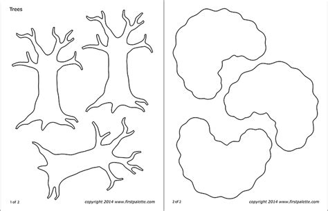 tree templates  printable templates coloring pages