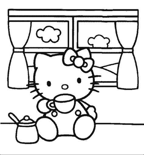 krafty kidz center  kitty coloring pages