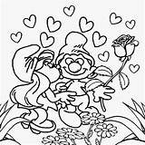 Coloring Pages Valentines Drawing Valentine Children Heart Smurfs Printable Color Kids Happy Teen Printables Lost Older Cheerful Draw Drawings Easy sketch template