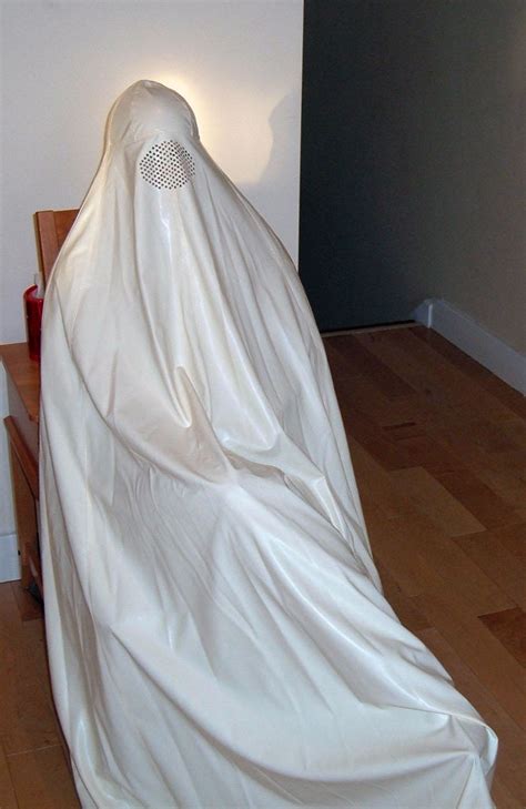 me in white burqa relaxing on chair latex lady flickr