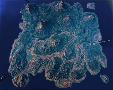 creating  overview map   island  flying      creating  high