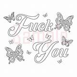Coloring Pages Swearing Adult Swear Word Printable Sweary Book Color Sheets Words Books Colorful Colouring Fuck Fck Print Etsy Rude sketch template