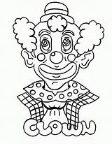 Coloring Sad Clown Face Pages Happy Library Clipart sketch template