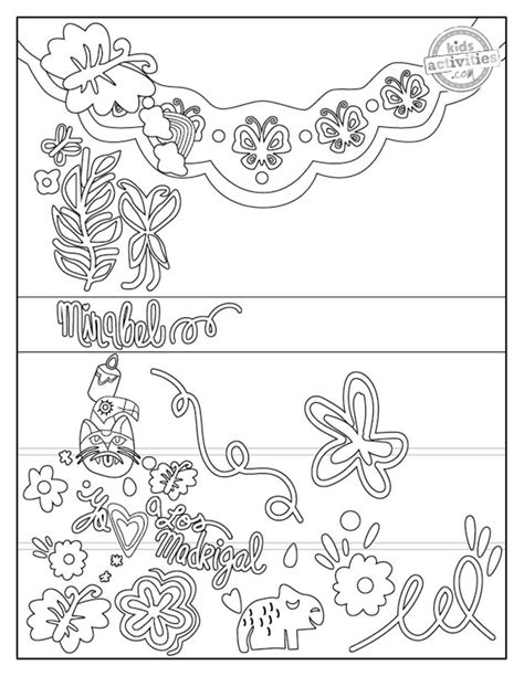 encanto printable activities coloring pages kids activities blog