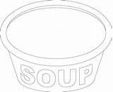 Soup Coloring Bowl Pot Pages Template Drawing Alphabet Printable Color Getdrawings Getcolorings sketch template
