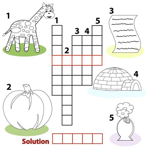 easy crossword puzzles  worksheets