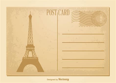 blank postcard template  word