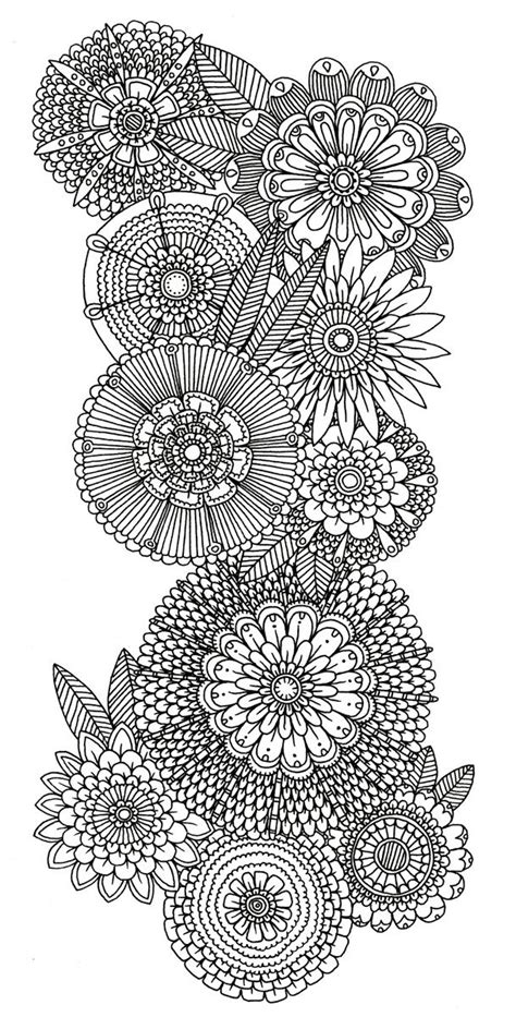 awesome printable abstract flower coloring pages design printable