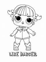 Lol Doll Coloring Pages Dancer Line Printable Dolls Cheer Categories Coloringonly sketch template
