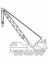 Crane Coloring Pages Truck Printable Construction Drawing Colouring Kids Color Ausmalbilder Vehicles Drawings Print Sheets Getcolorings Bagger Coloringhome Paintingvalley Choose sketch template