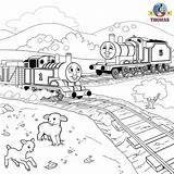 Thomas Coloring Train Pages Tank Engine Print Friends James Sodor Color Kids Railroad Toys Games Thomasthetankenginefriends Crane Railway Drawing Cranky sketch template