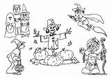 Halloween Coloring Pages Characters Printable Colorings Zombie sketch template