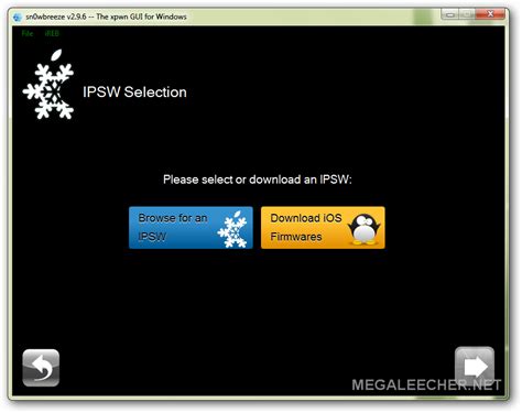 create  customized signed ipsw firmware  snwbreeze megaleechernet