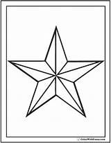 Star Coloring Nautical Pages Outline Printable Colorwithfuzzy sketch template