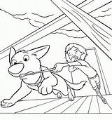 Superdog sketch template