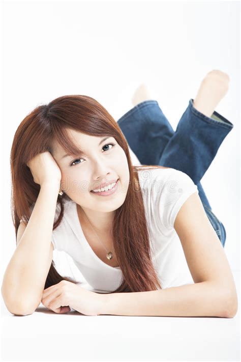 Mooie Aziatische Jonge Vrouw Stock Foto Afbeelding Bestaande Uit