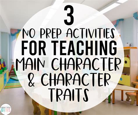 Activities For Teaching Main Character And Traits Missing Tooth Grins