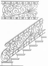 Stair Railing Wrought sketch template