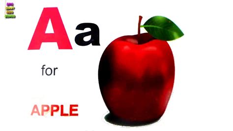 apple   ball phonics sounds  alphabets english varnamala youtube