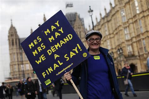 brexit march london 11 best banners as protesters get