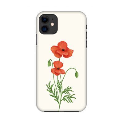 iphone  hoesje red poppy ellila designs iphones iphone telefoonhoesjes