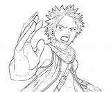 Fairy Tail Coloring Pages Natsu Fight Printable Body Template Getcolorings sketch template