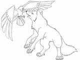 Wolf Anime Coloring Pages Wings Eagle Spirit Twilight Drawings Drawing Outline Dragon Pack Color Winged Sketch Getdrawings Printable Deviantart Cross sketch template