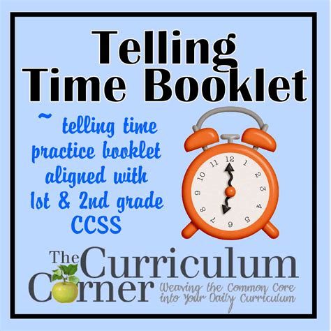 telling time practice booklet  curriculum corner