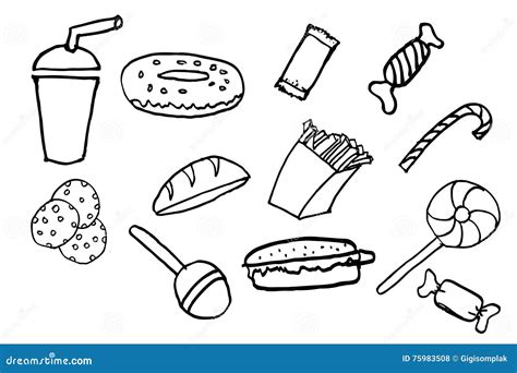 hand draw sketch  junk food stock vector illustration  blood