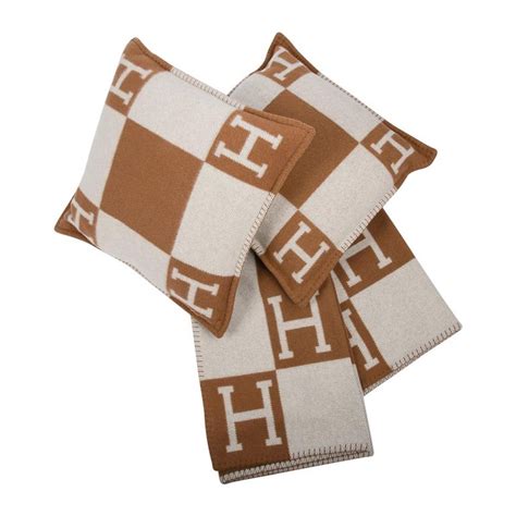 hermes blanket avalon iii signature h camel and ecru throw for sale at 1stdibs