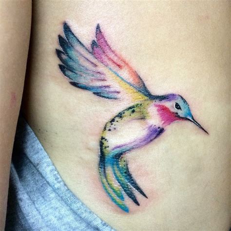 Gigie ♥ — Watercolor Hummingbird Tattoo 55tinta 55tinta